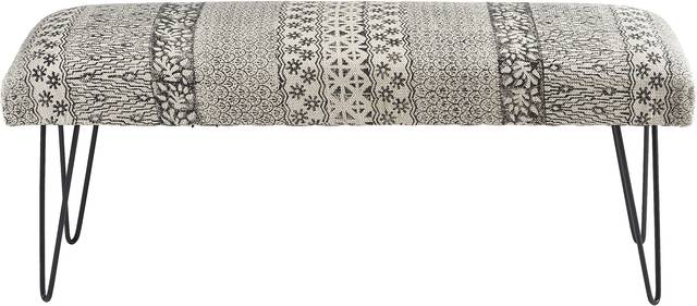 Cellica Gray/White Bench - Thumbnail - Image 1