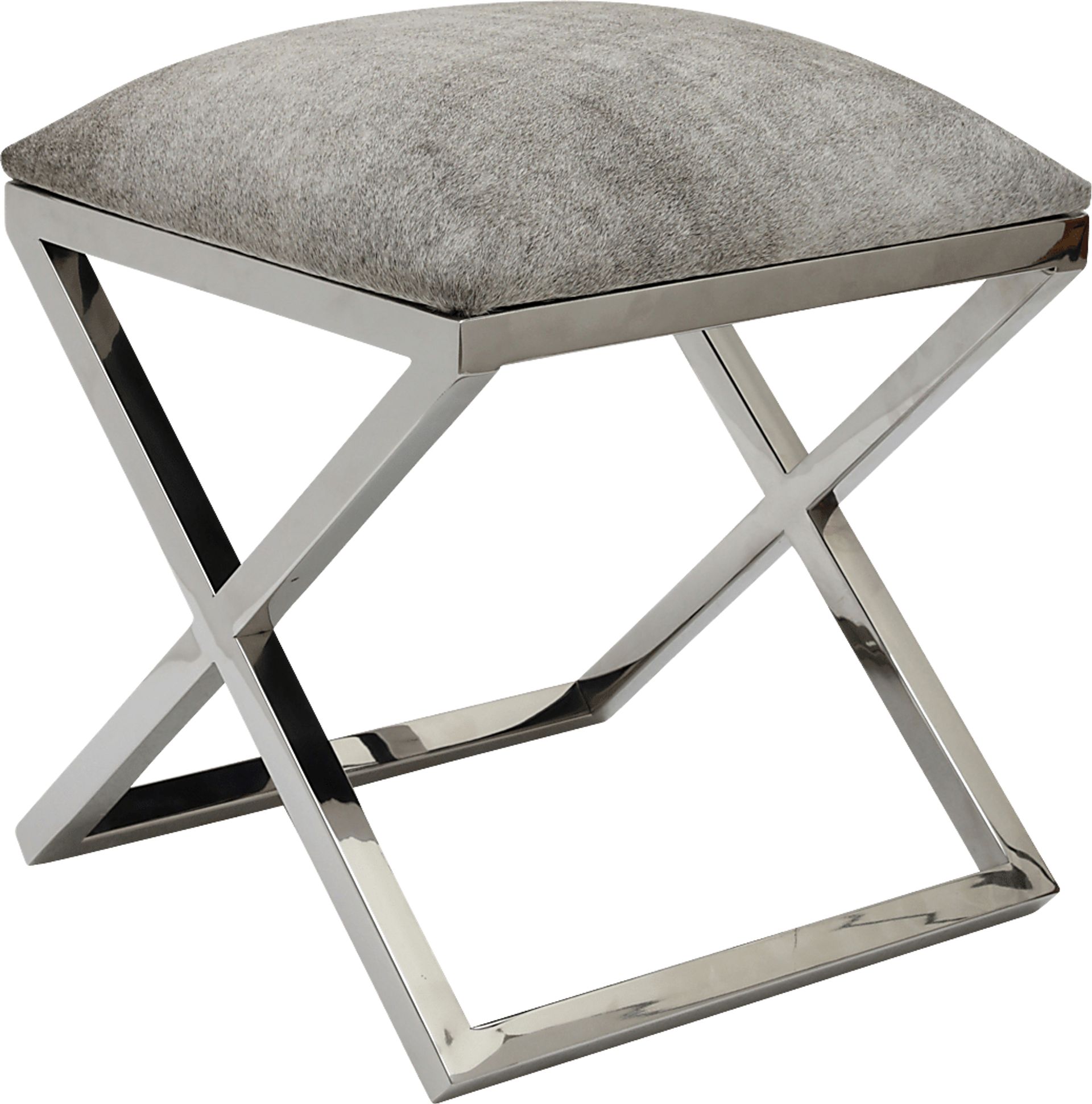 Celome Gray Ottoman - Image 1