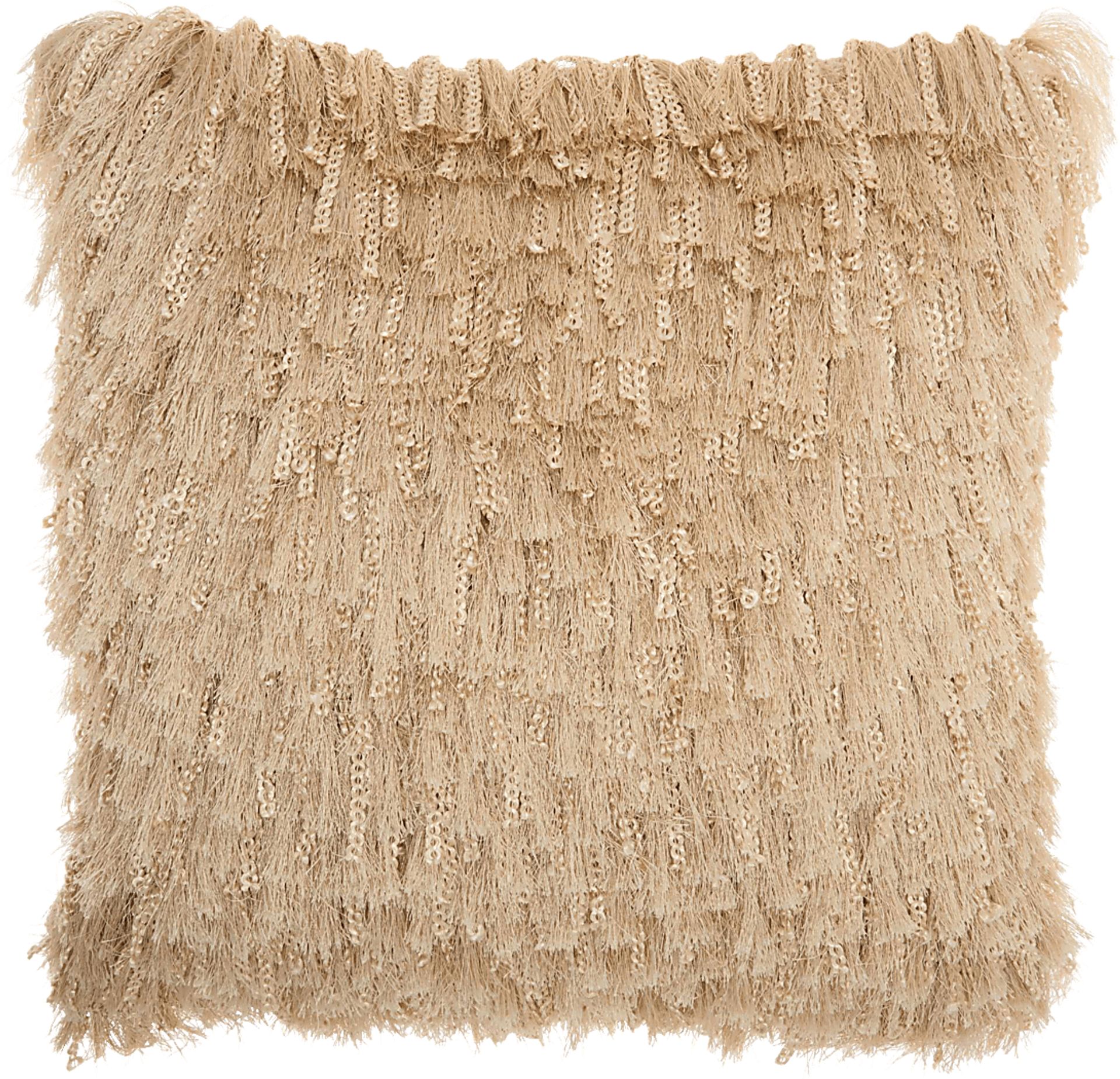 Celos Beige Accent Pillow - Image 1