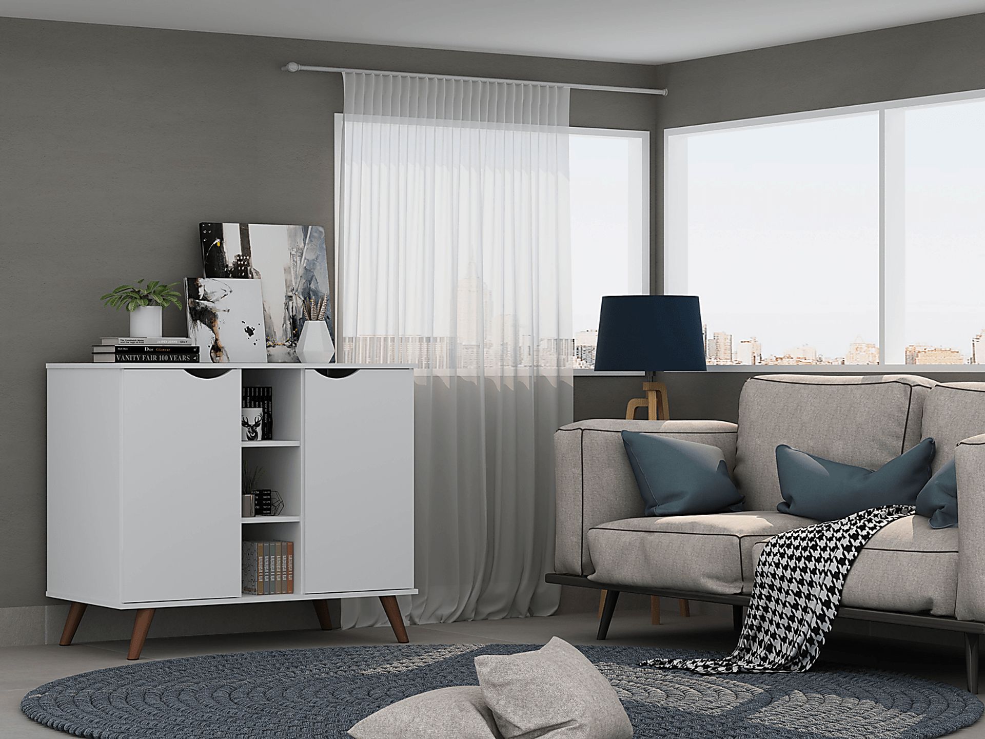 Celso White Buffet - Image 8