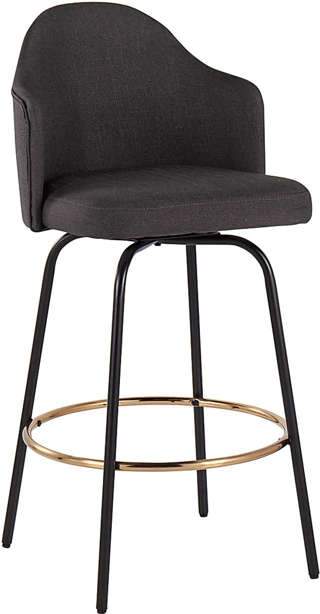 Cenarian Charcoal Counter Height Stool, Set of 2 - Thumbnail - Image 2