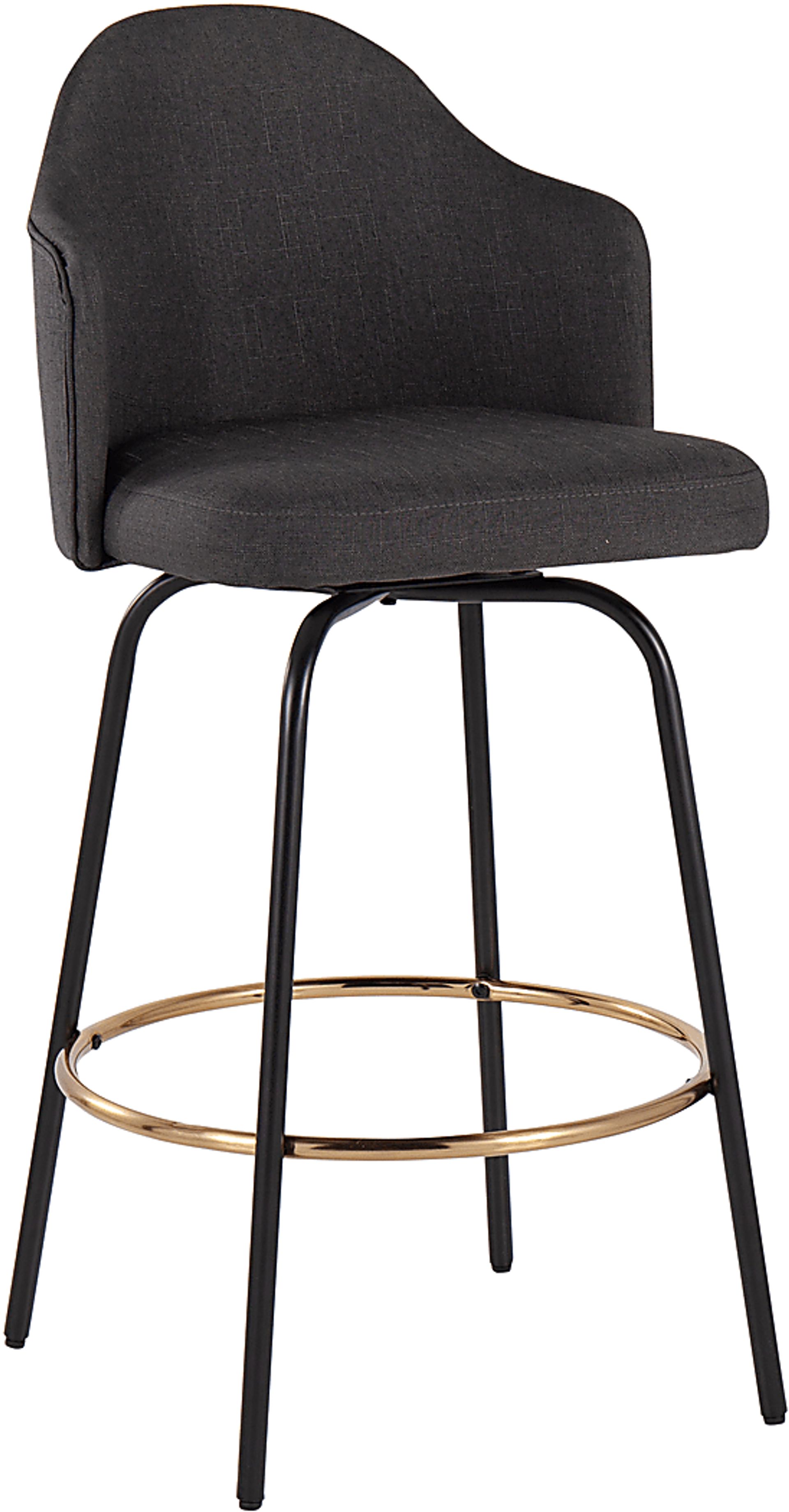 Cenarian Charcoal Counter Height Stool, Set of 2 - Image 2