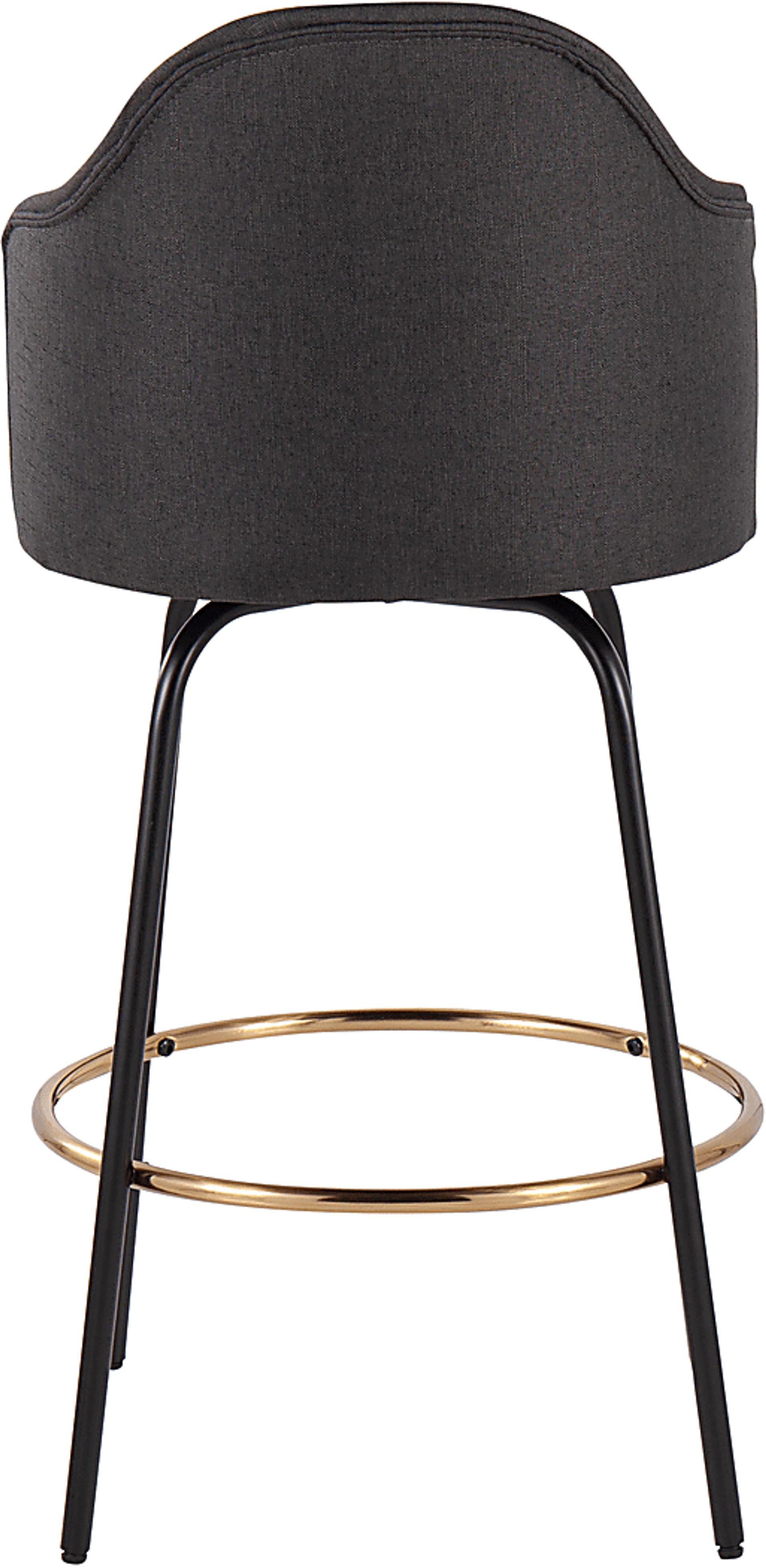 Cenarian Charcoal Counter Height Stool, Set of 2 - Image 5