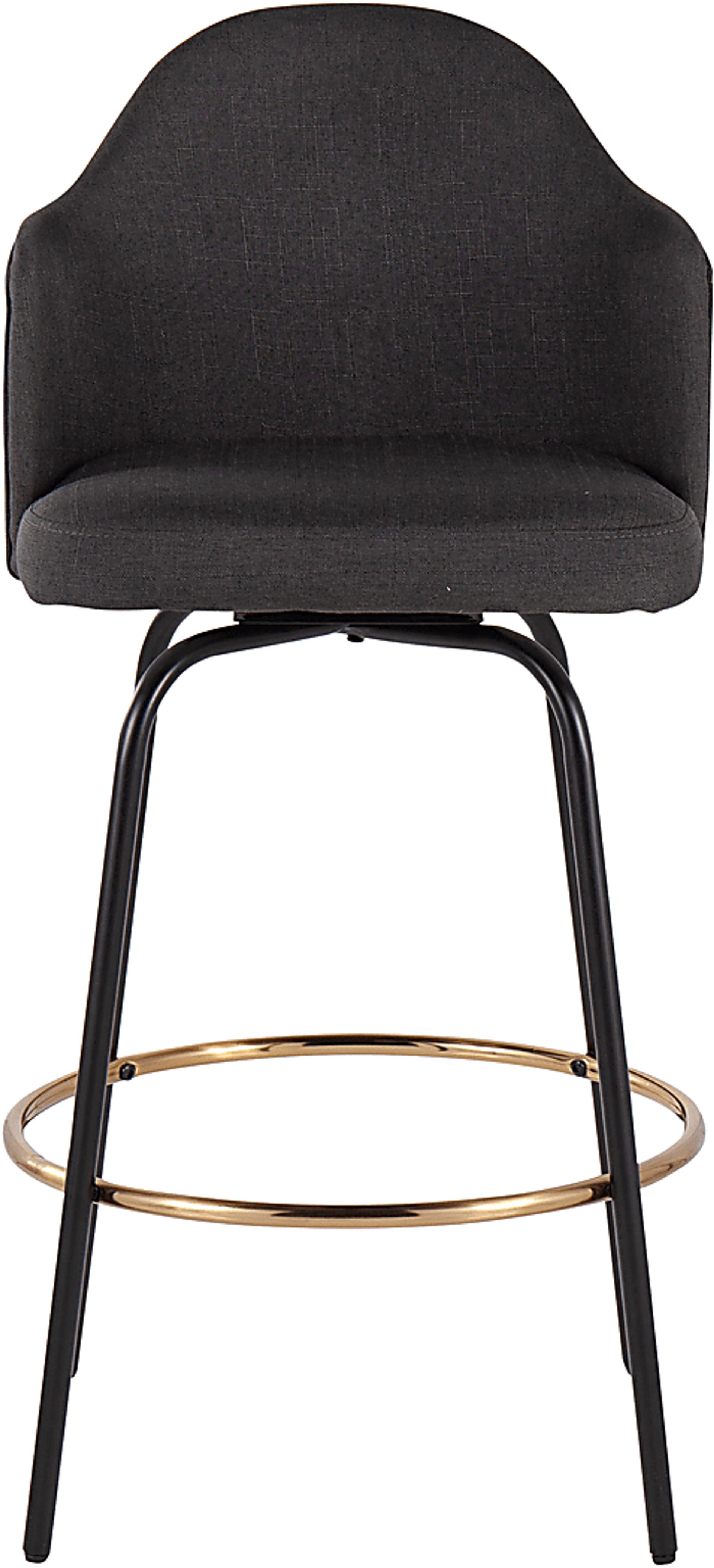 Cenarian Charcoal Counter Height Stool, Set of 2 - Image 6