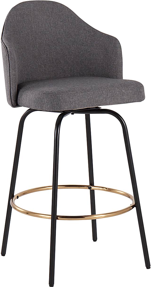 Cenarian Gray Counter Height Stool, Set of 2 - Thumbnail - Image 2