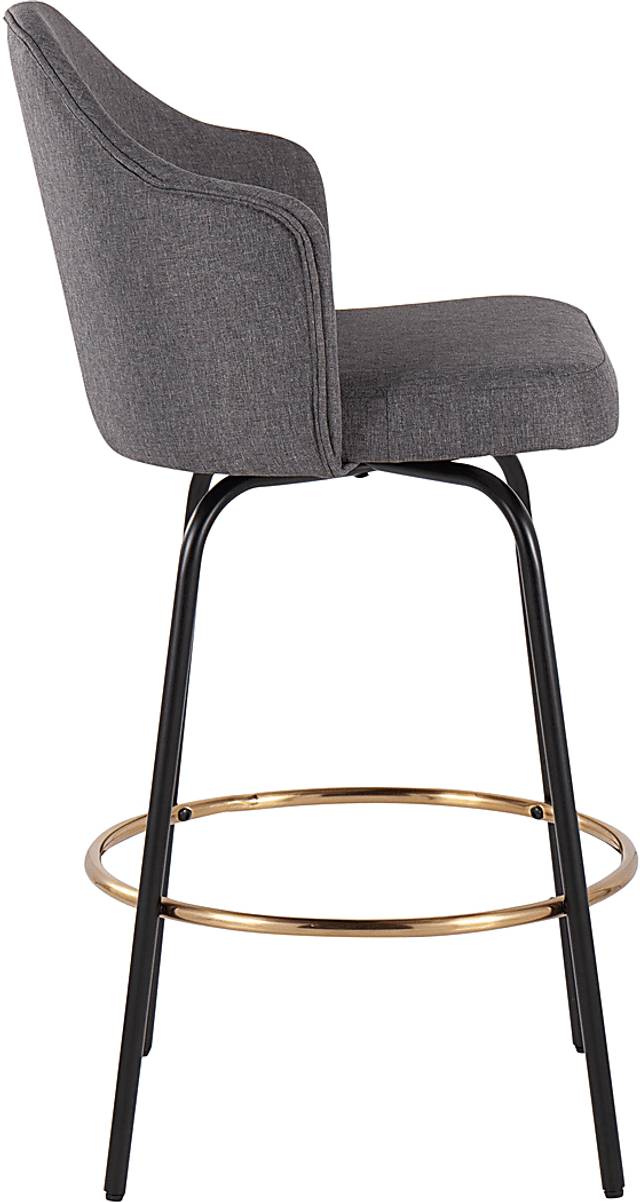 Cenarian Gray Counter Height Stool, Set of 2 - Thumbnail - Image 3
