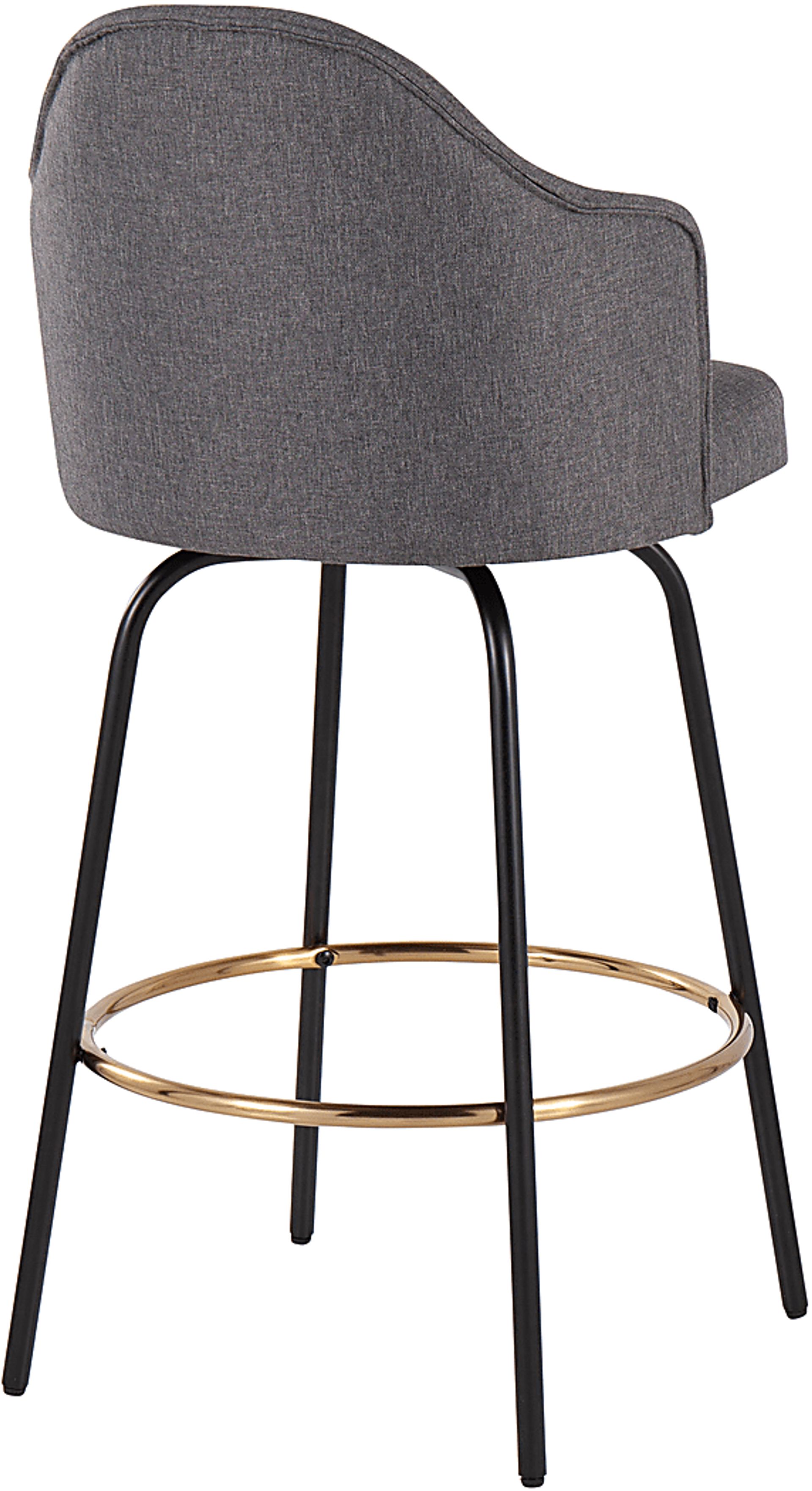 Cenarian Gray Counter Height Stool, Set of 2 - Image 4
