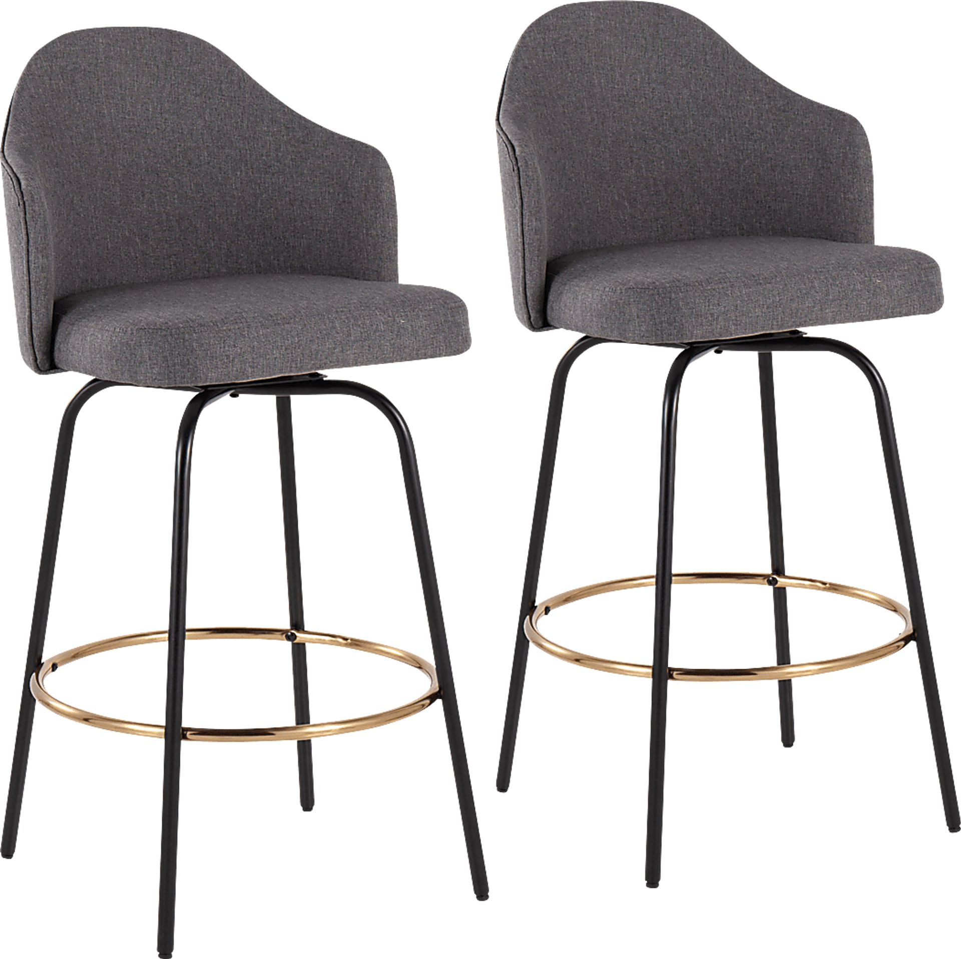 Cenarian Gray Counter Height Stool, Set of 2 - Image 1