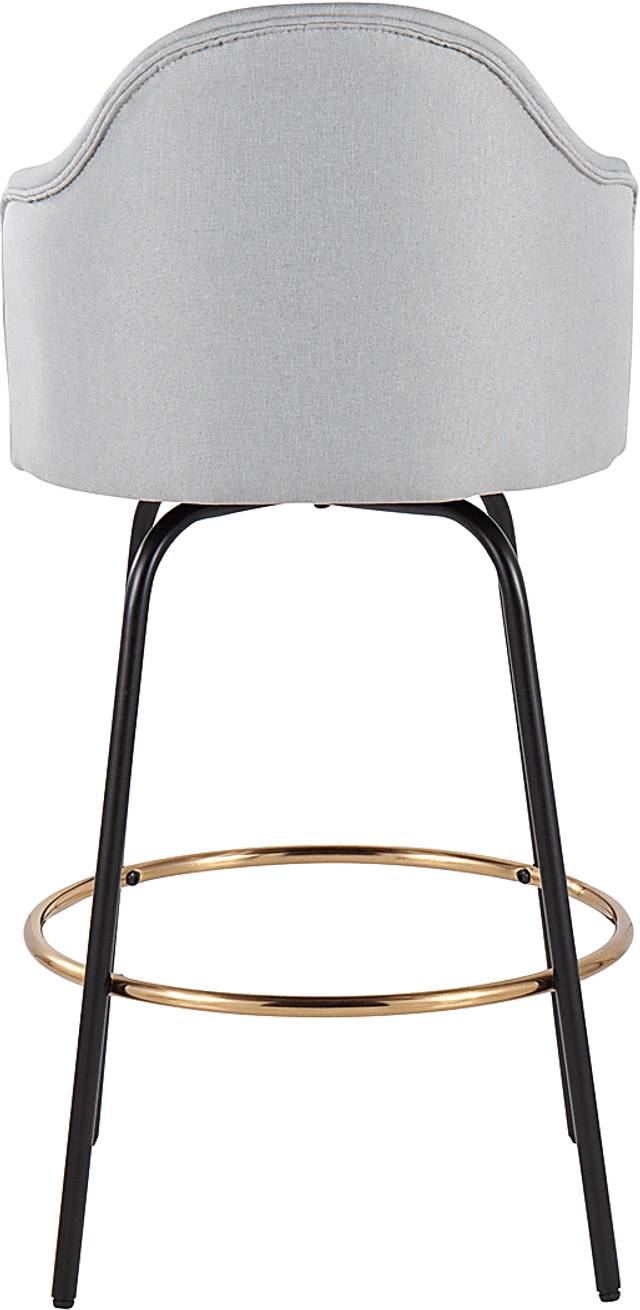 Cenarian Light Gray Counter Height Stool, Set of 2 - Thumbnail - Image 5