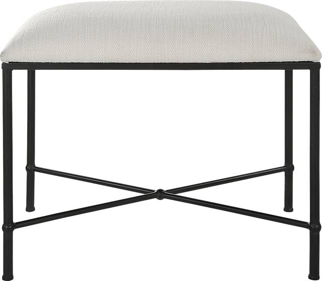 Cenera White Accent Bench - Thumbnail - Image 2