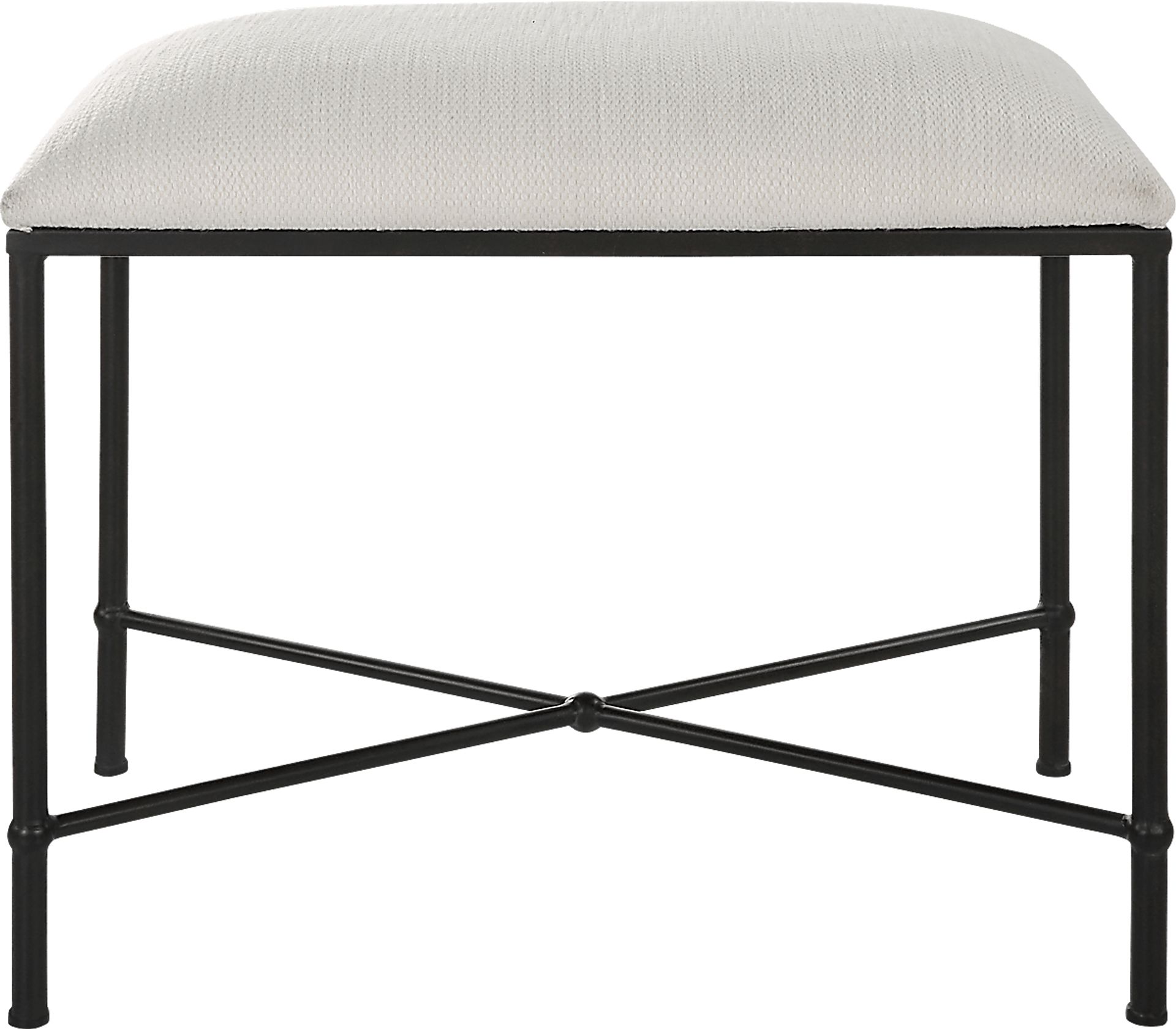 Cenera White Accent Bench - Image 2