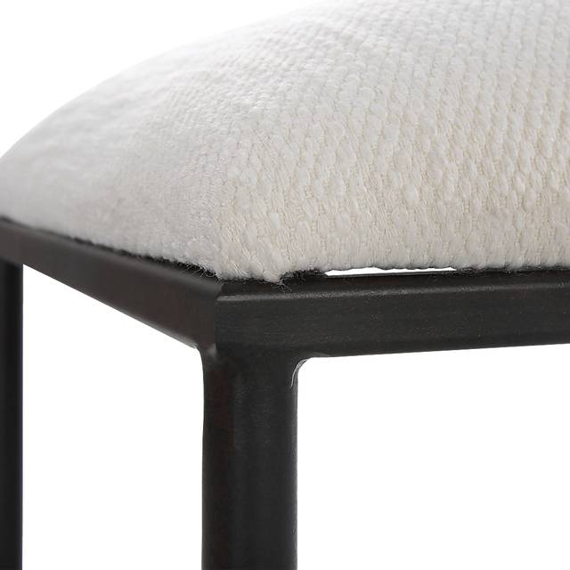 Cenera White Accent Bench - Thumbnail - Image 3