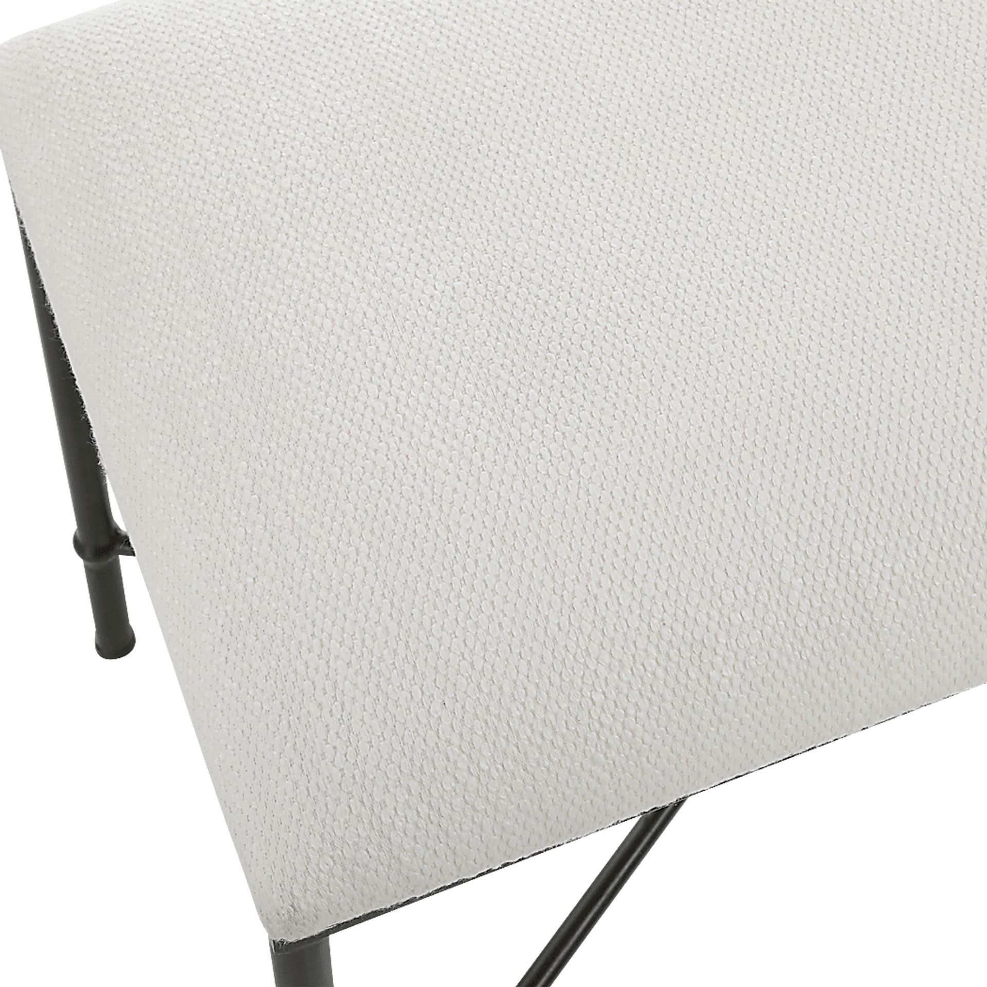 Cenera White Accent Bench - Image 4