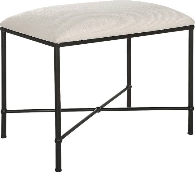 Cenera White Accent Bench - Thumbnail - Image 1