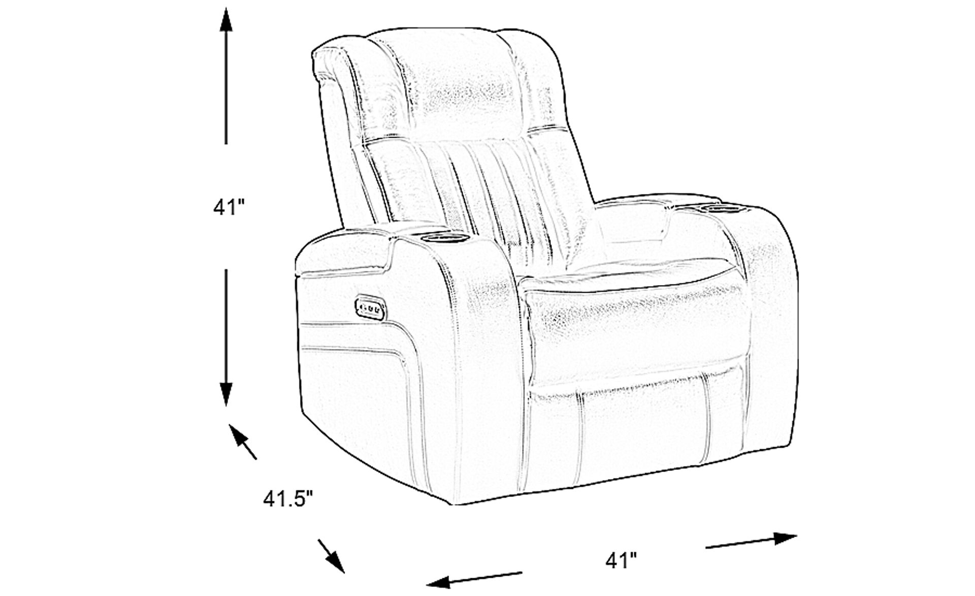Dimension Image. Please refer to the Dimension Tab on this page for dimension details.