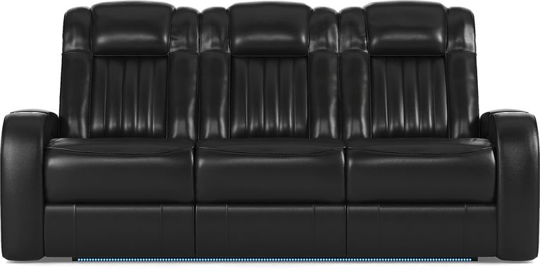 Cenova Leather Dual Power Reclining Sofa