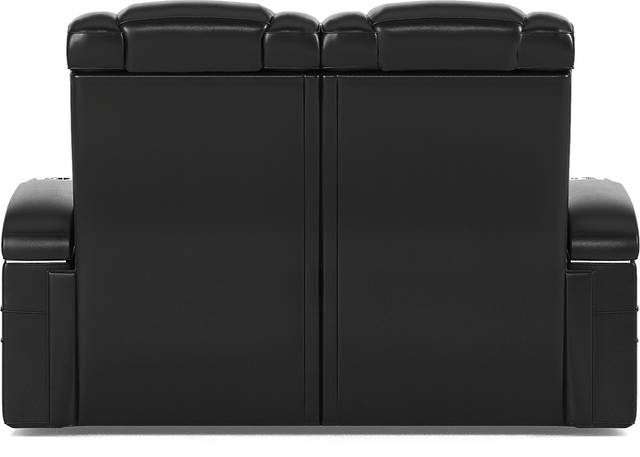 Cenova Black Leather 3 Pc Living Room with Dual Power Reclining Sofa - Thumbnail - Image 16