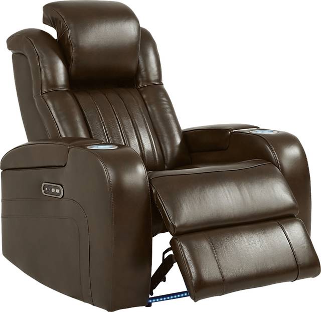 Cenova Brown Leather 3 Pc Living Room with Dual Reclining Sofa - Thumbnail - Image 19