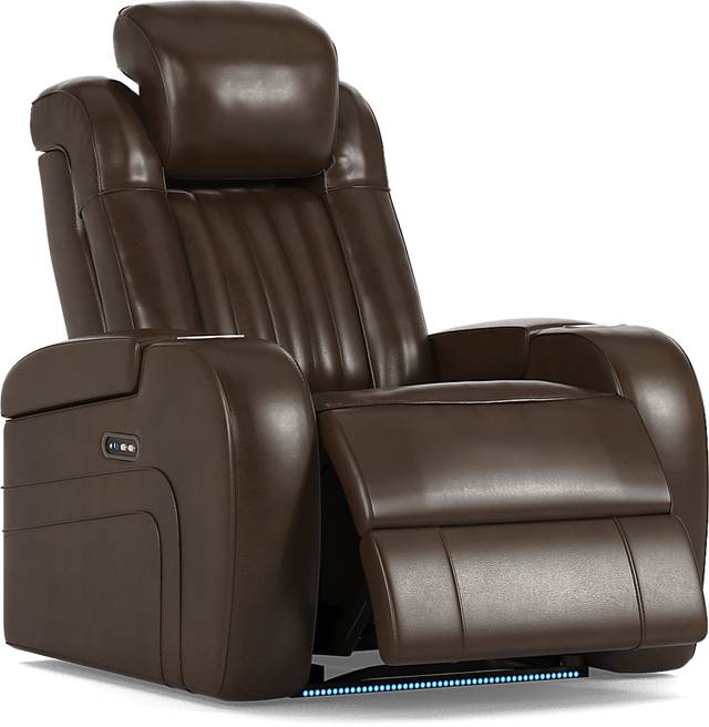 Cenova Brown Leather 3 Pc Living Room with Dual Reclining Sofa - Thumbnail - Image 22