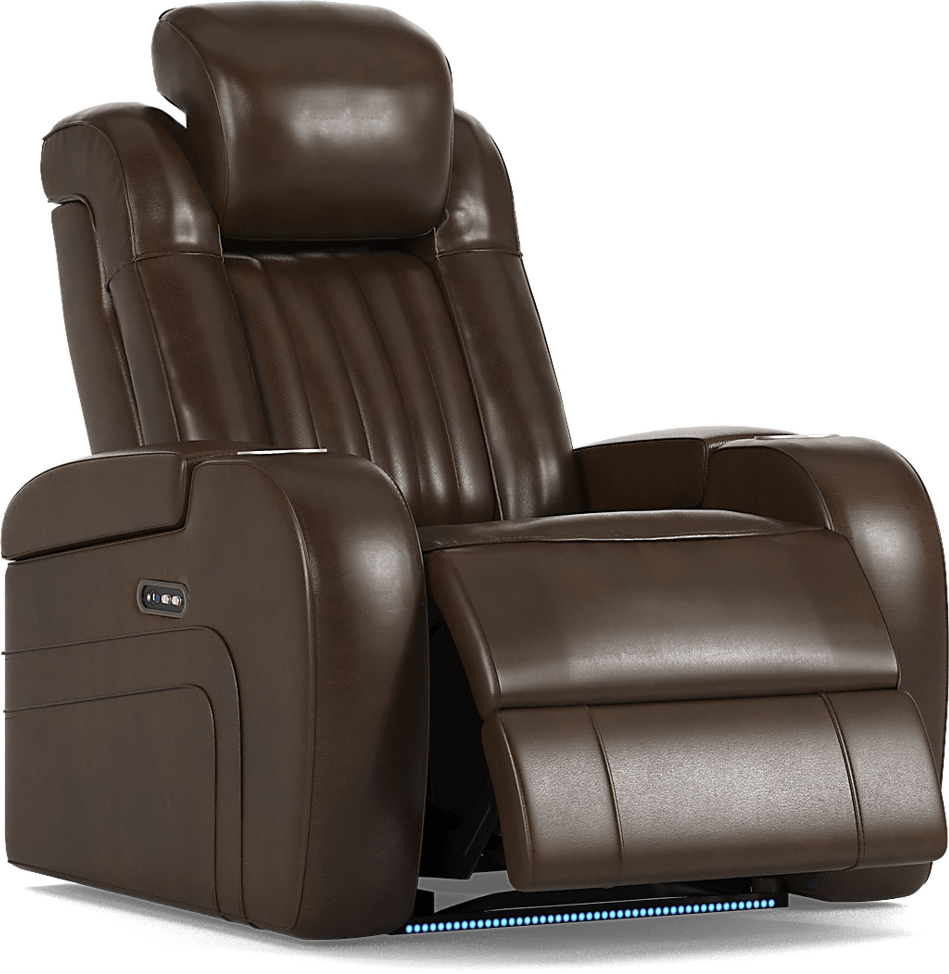 Cenova Brown Leather 3 Pc Living Room with Dual Reclining Sofa - Image 22