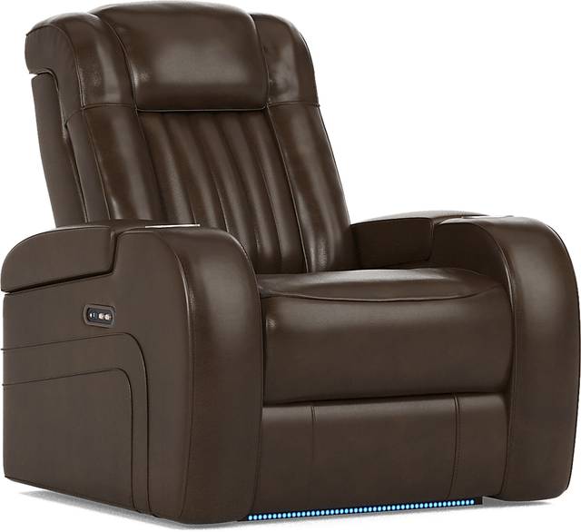 Cenova Brown Leather 3 Pc Living Room with Dual Reclining Sofa - Thumbnail - Image 18