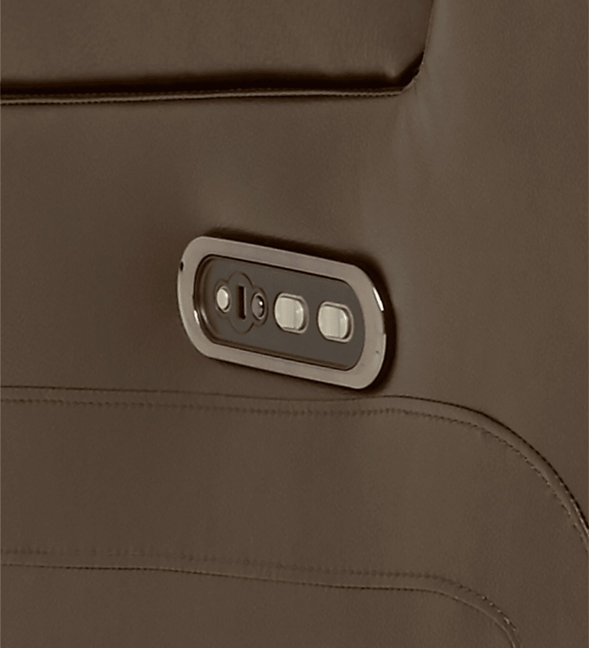 Cenova Brown Leather Dual Power Reclining Sofa - Image 13