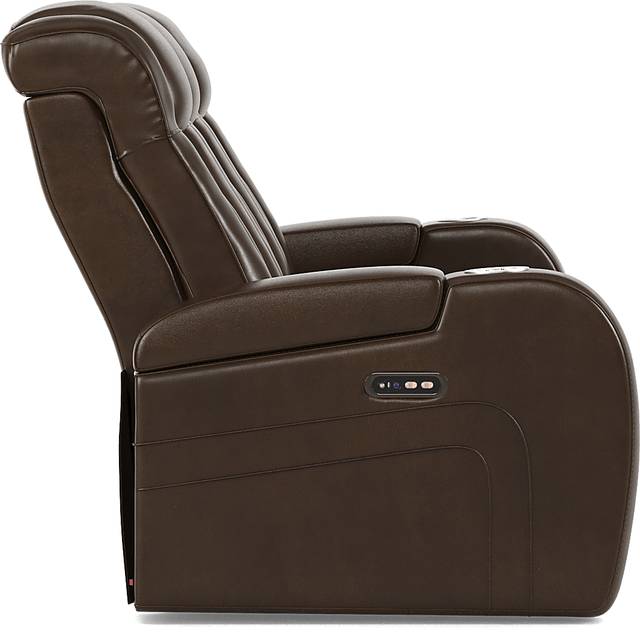 Cenova Brown Leather 3 Pc Living Room with Dual Reclining Sofa - Thumbnail - Image 5