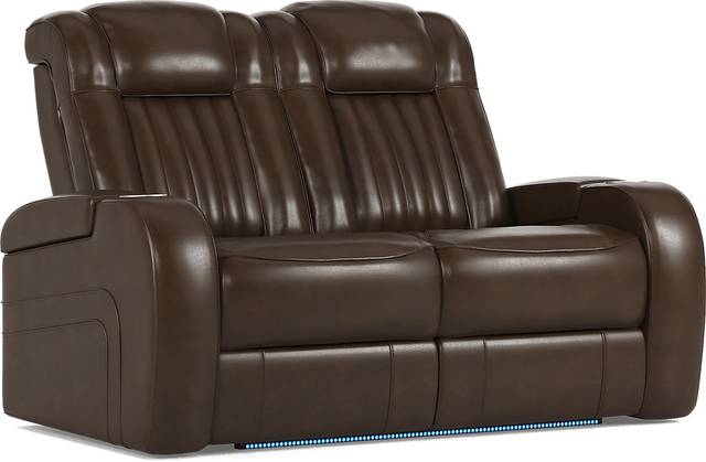 Cenova Brown Leather 3 Pc Living Room with Dual Reclining Sofa - Thumbnail - Image 15