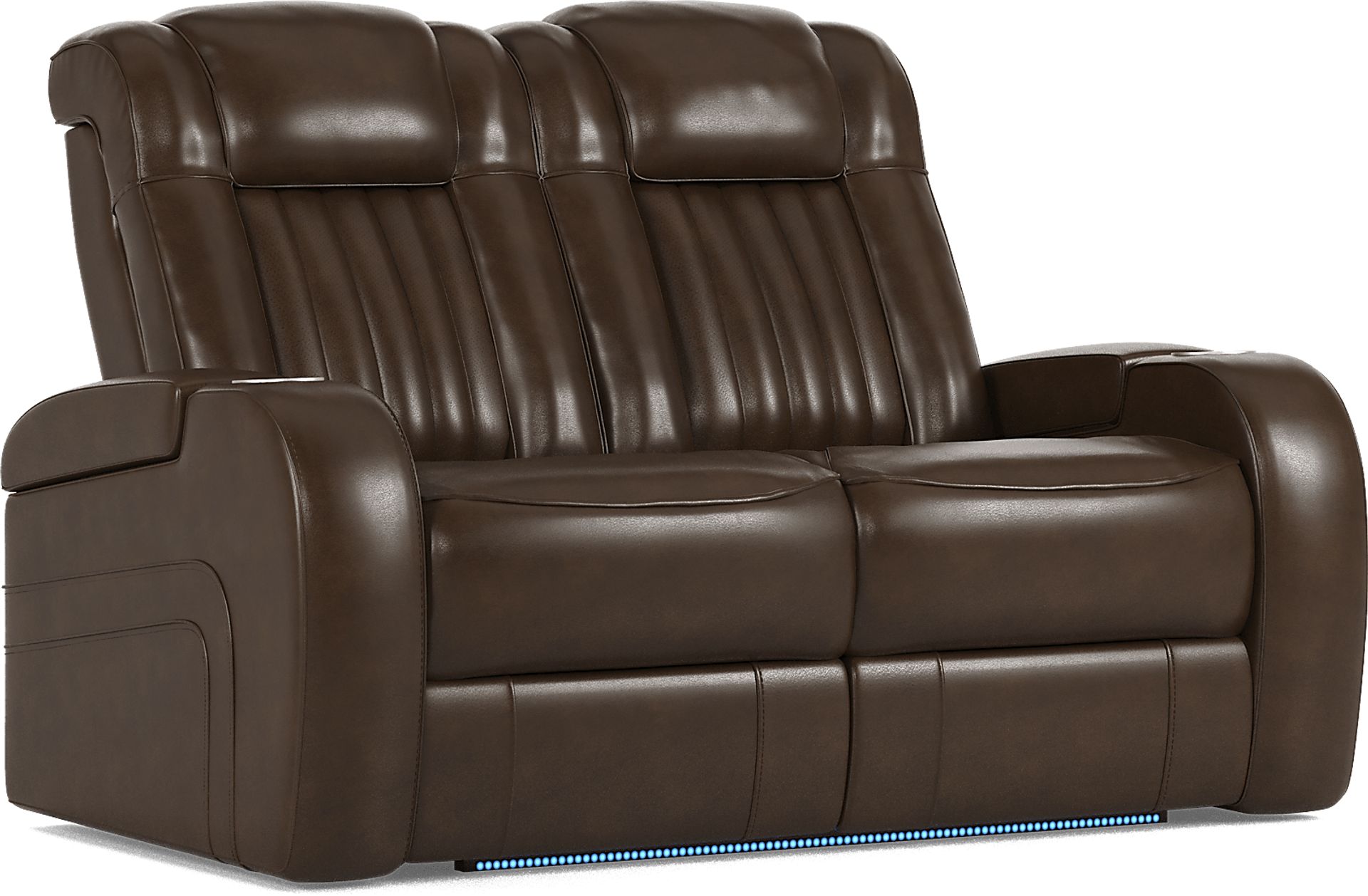 Cenova Brown Leather 3 Pc Living Room with Dual Reclining Sofa - Image 15