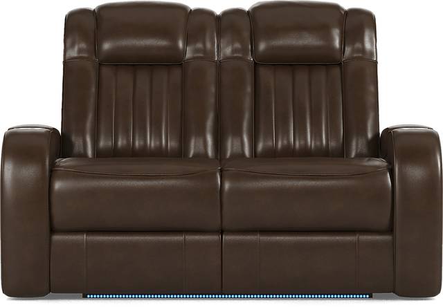 Cenova Brown Leather 3 Pc Living Room with Dual Reclining Sofa - Thumbnail - Image 14