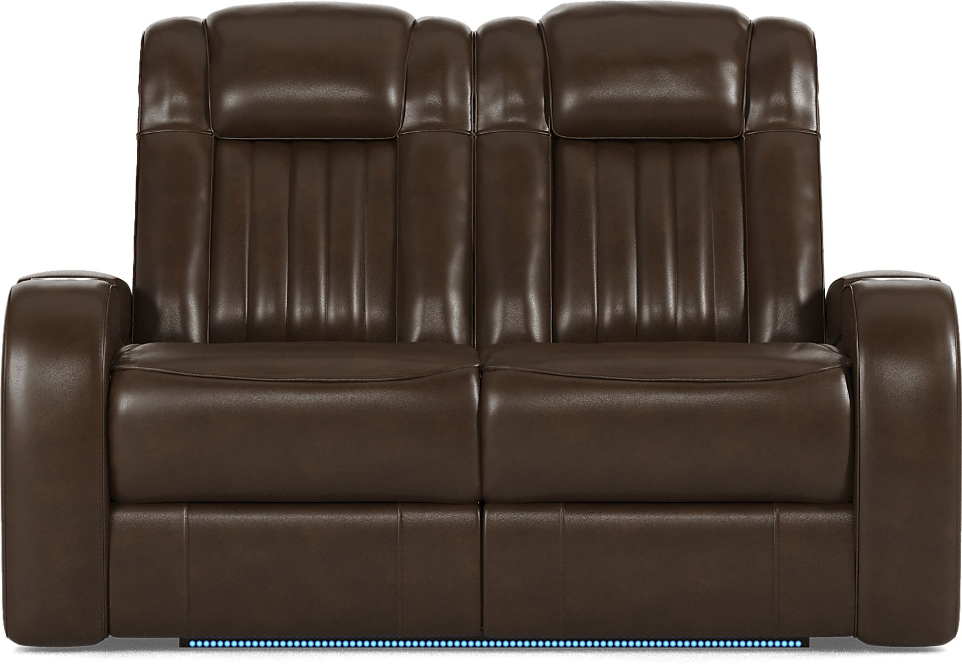 Cenova Brown Leather 3 Pc Living Room with Dual Reclining Sofa - Image 14