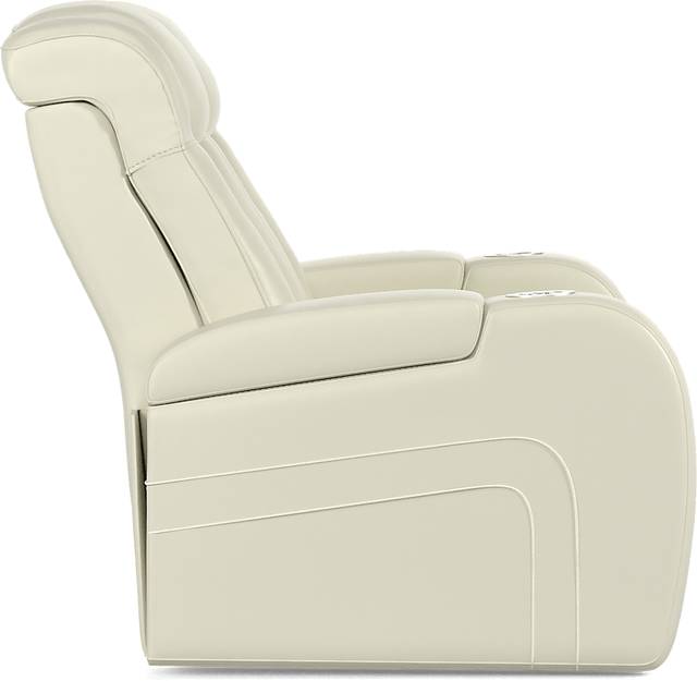 Cenova Ivory Leather 3 Pc Living Room with Dual Power Reclining Sofa - Thumbnail - Image 16