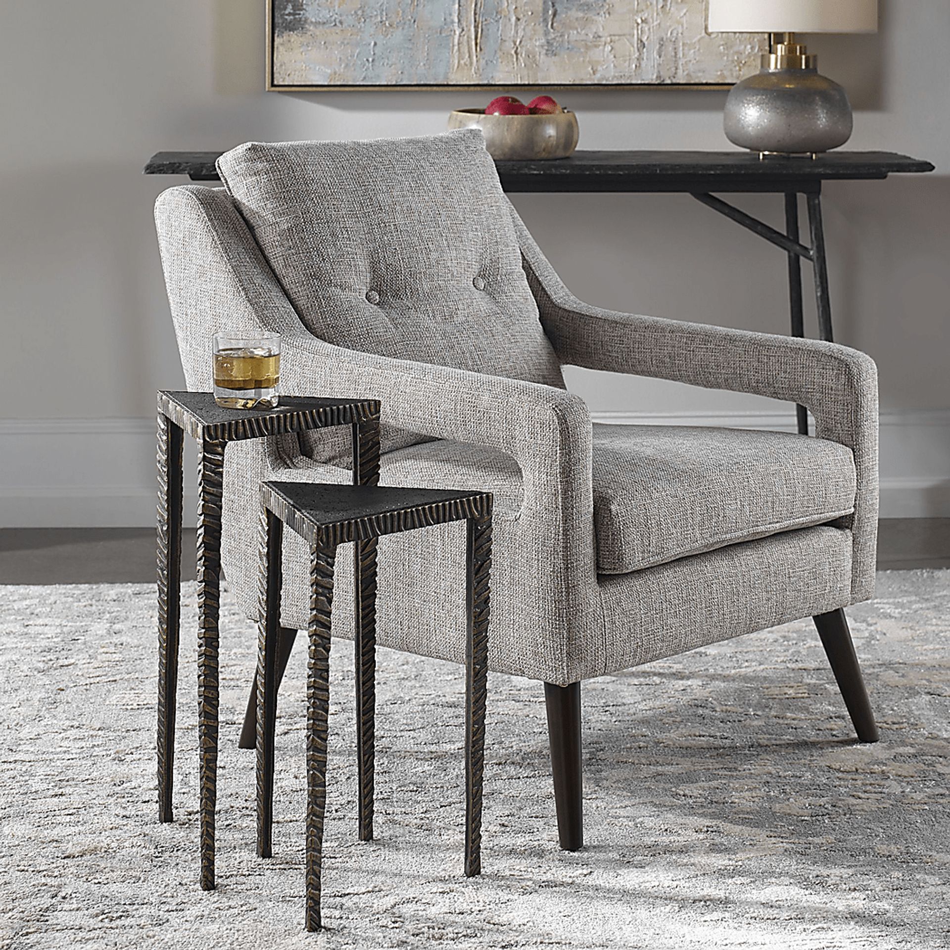 Centerset Bronze Nesting Table, Set of 2 - Image 4