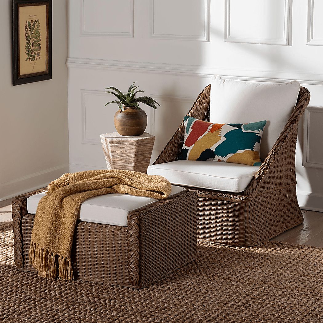 Centerstar Accent Chair And Ottoman Set - Thumbnail 2