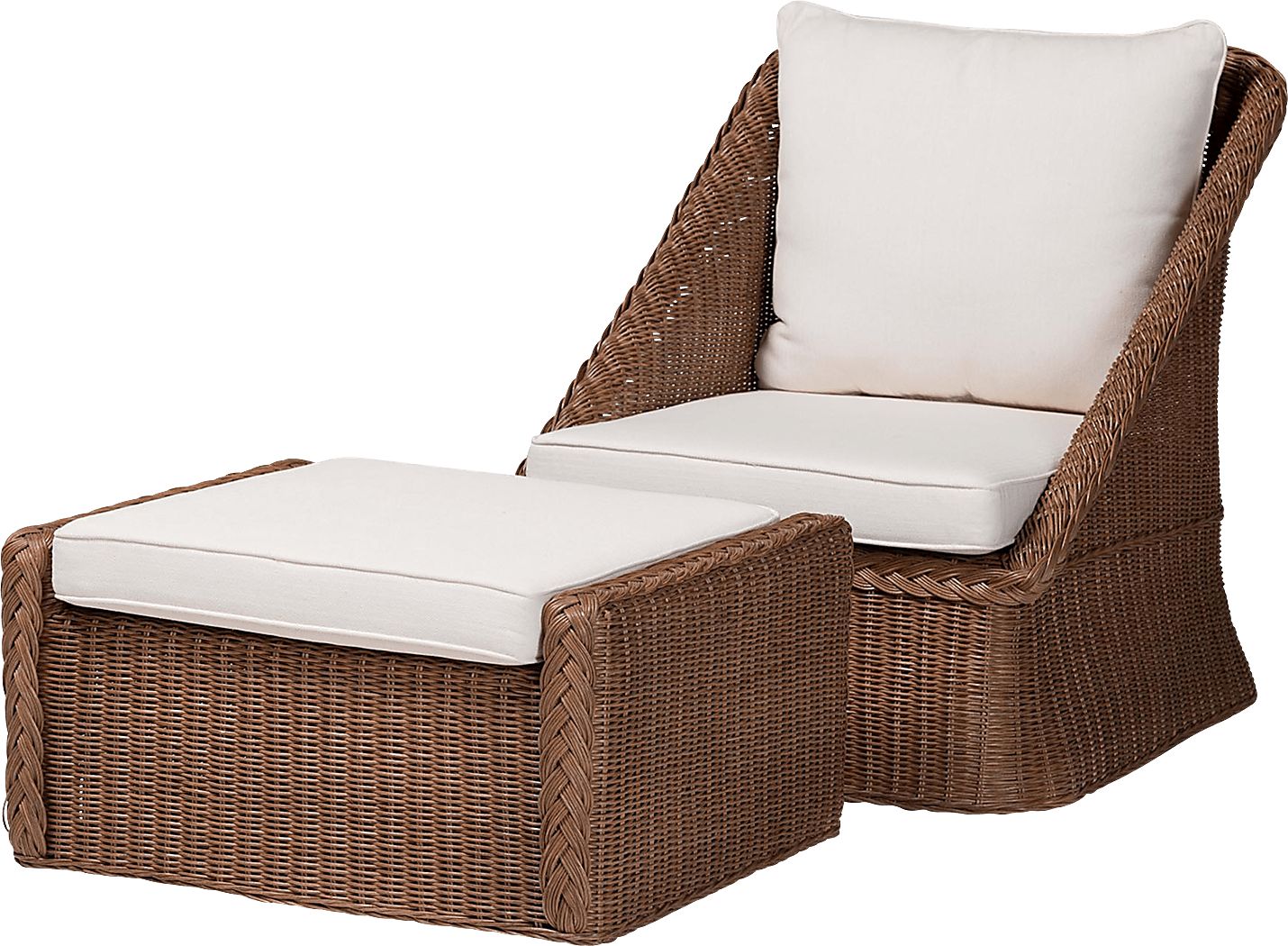 Centerstar Brown Accent Chair and Ottoman Set