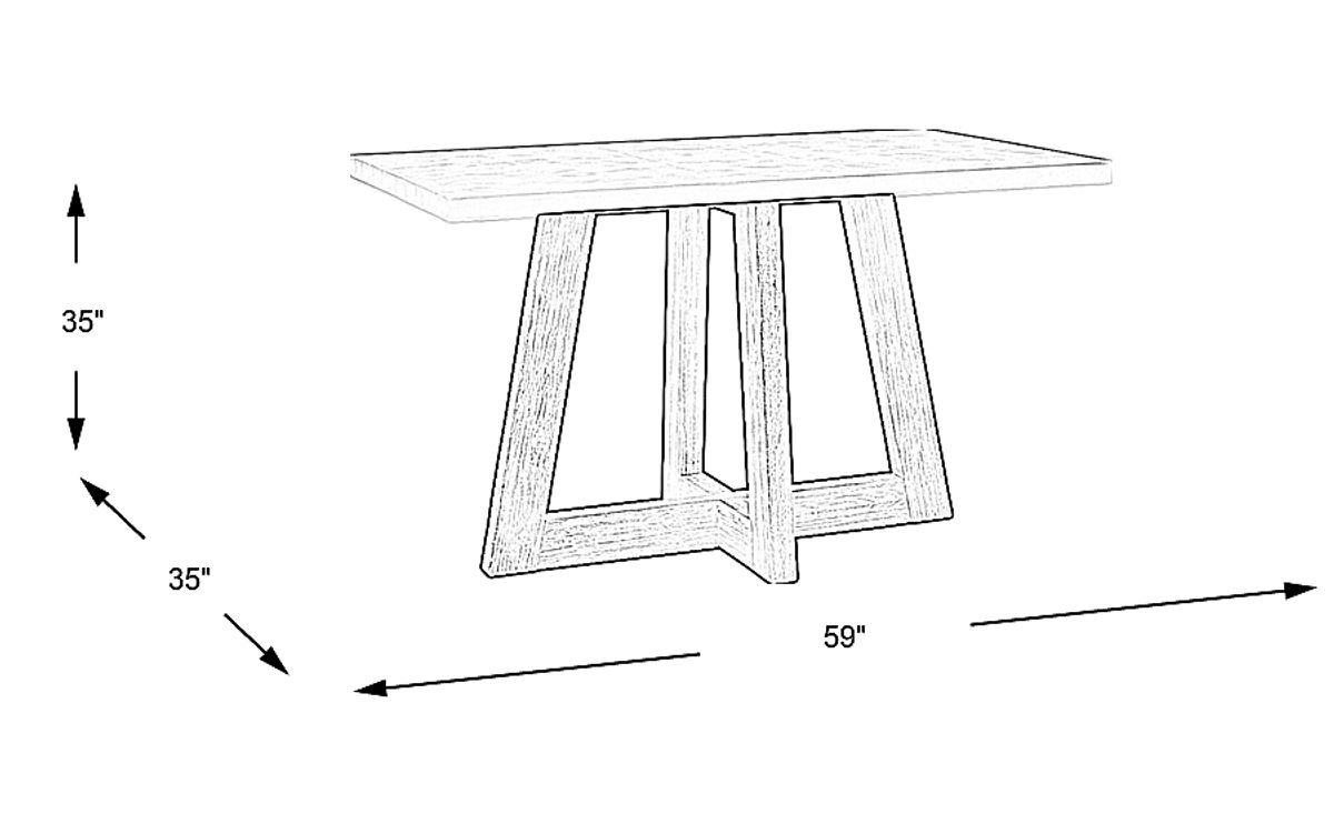 Centura View Gray Counter Height Dining Table | Rooms to Go