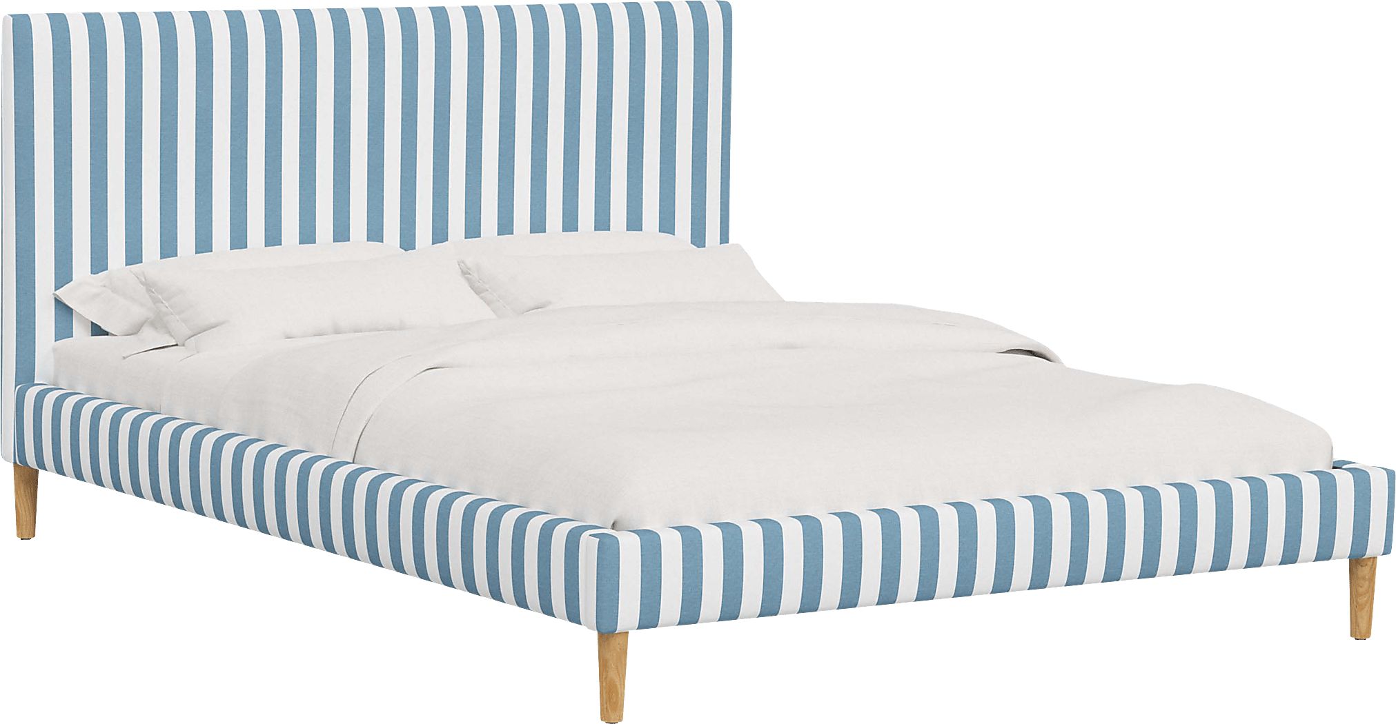 Cenwyn Blue King Platform Bed