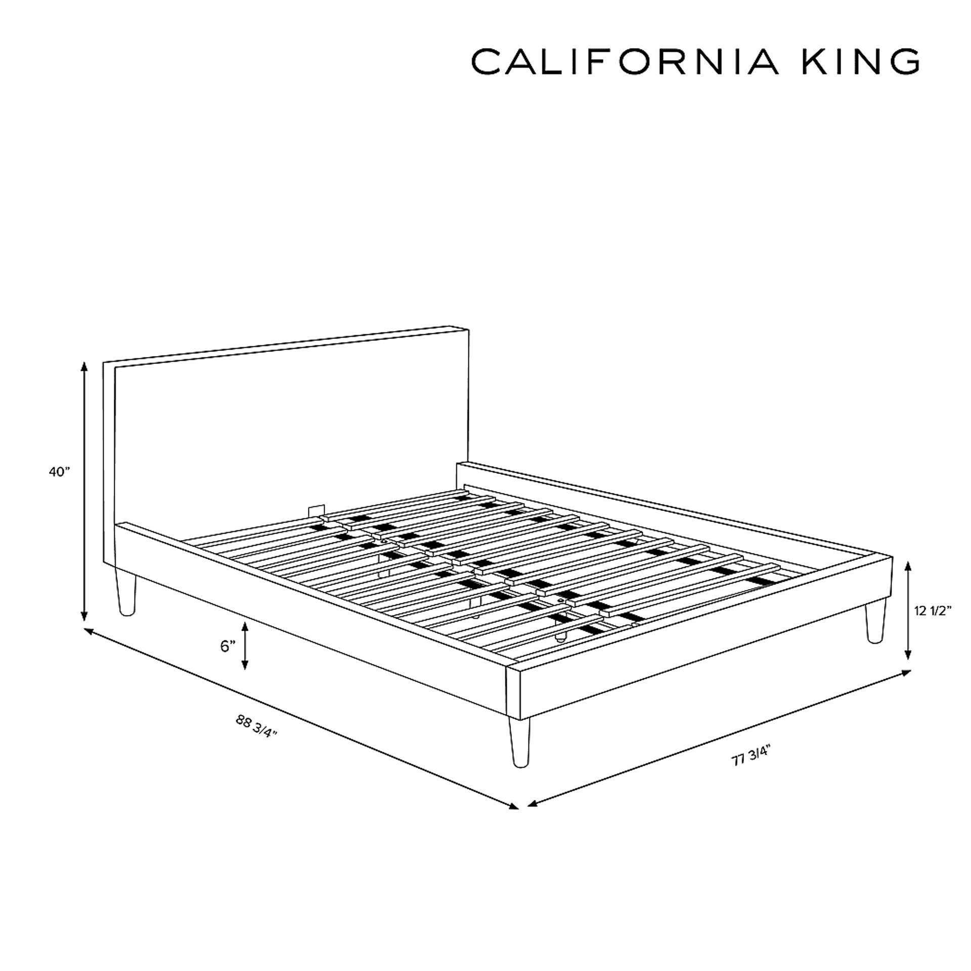 Cenwyn White Cal King Platform Bed - Image 2