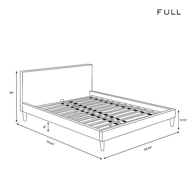 Cenwyn Off-White Full Platform Bed - Thumbnail - Image 2