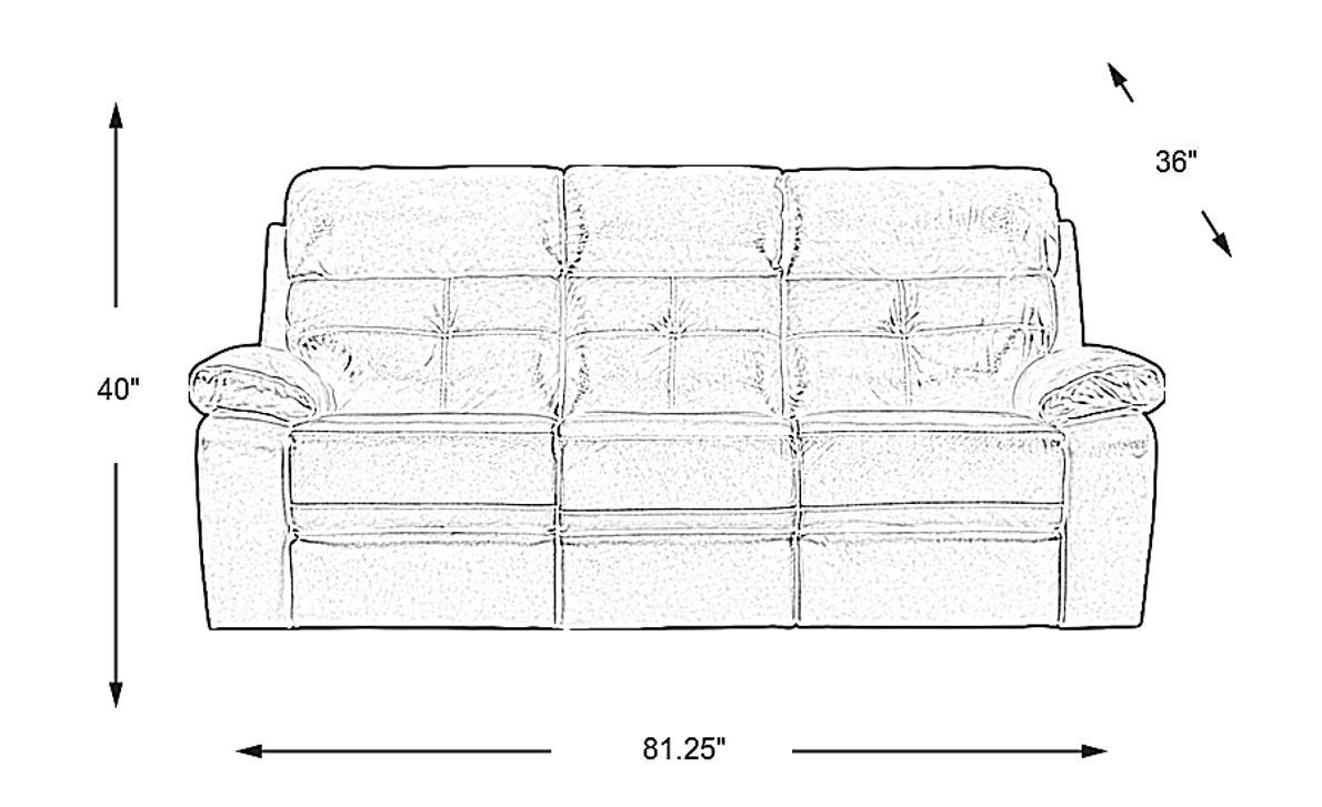 Cepano Blue Leather Reclining Sofa Rooms To Go