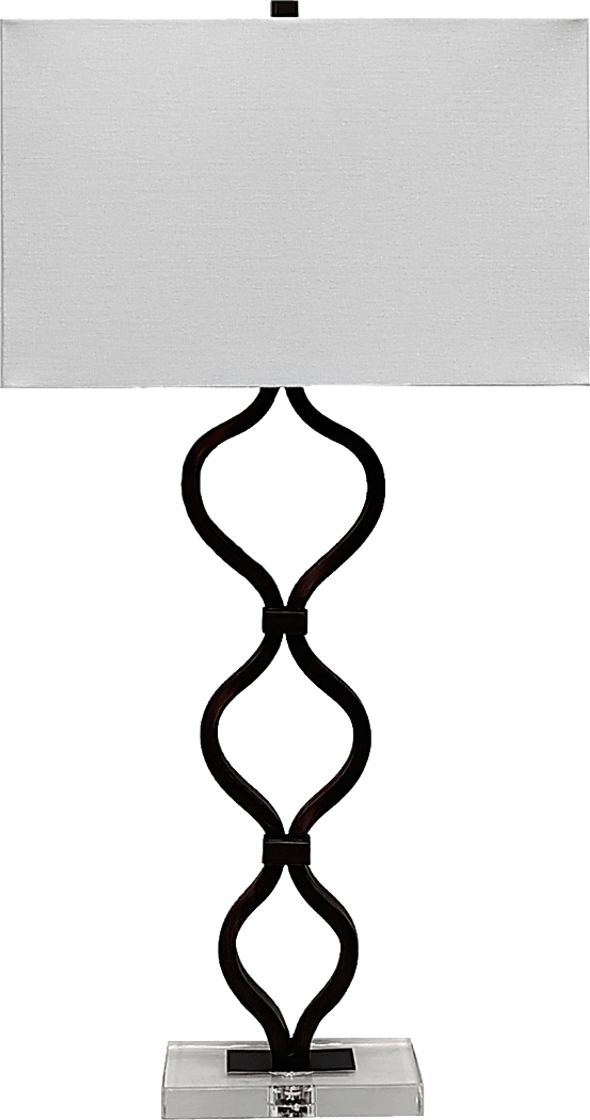 Ceralene Circle Black Lamp - Image 1