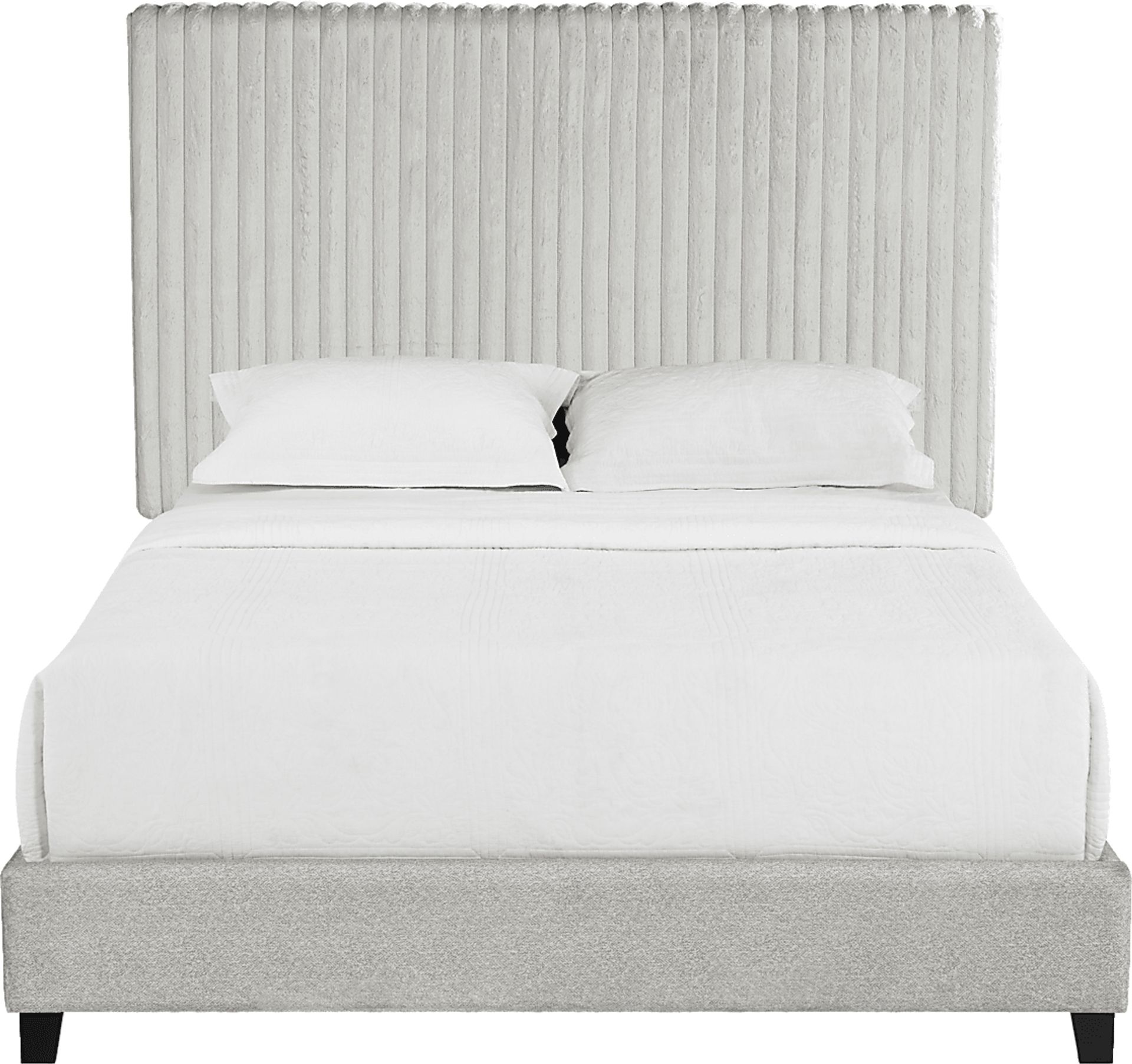 Cerau Gray Queen Upholstered Bed - Image 4