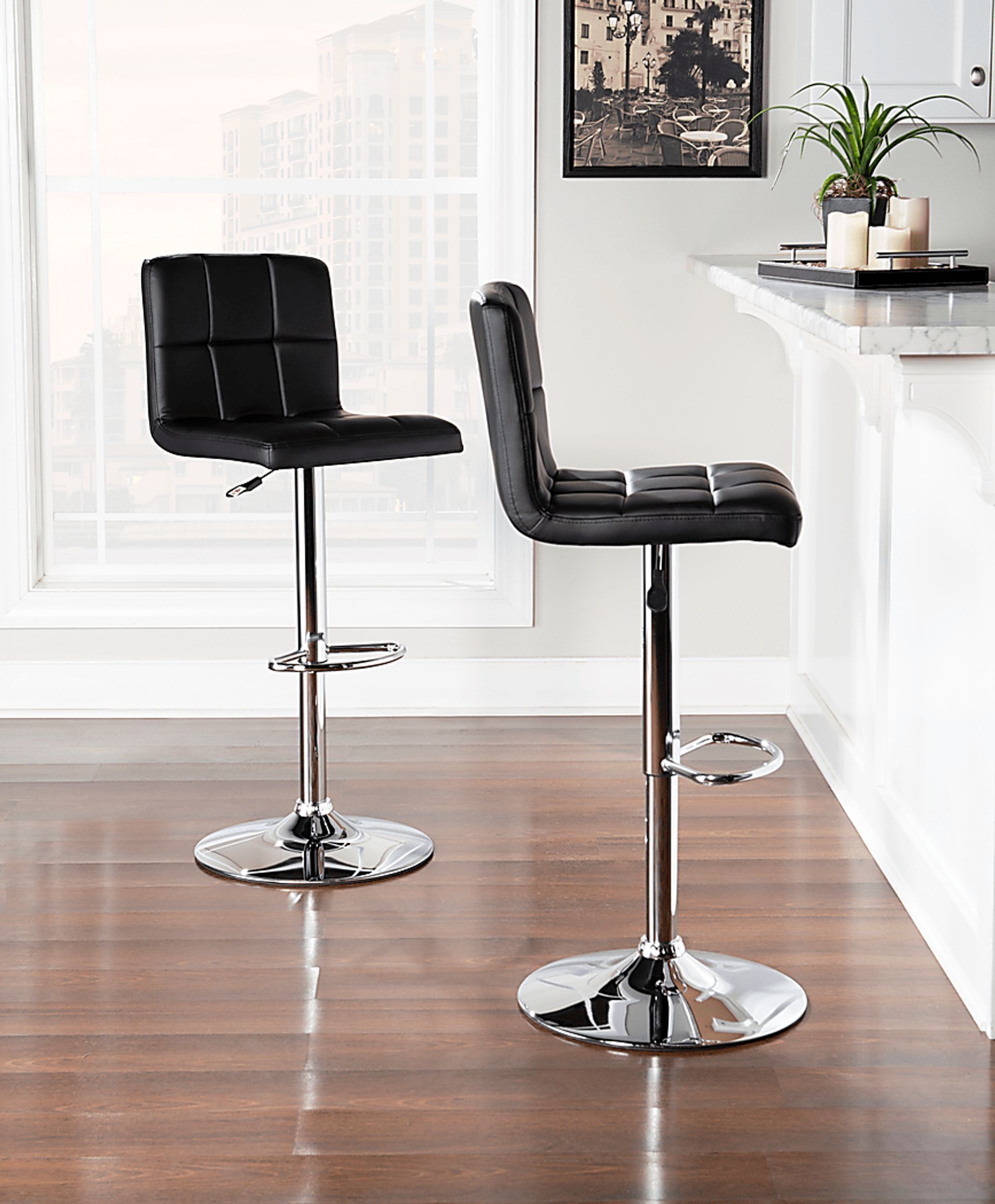 Cercis Black Desk Stool - Image 2