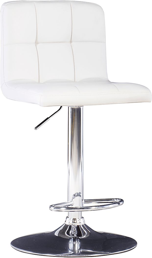 Cerics White Desk Stool
