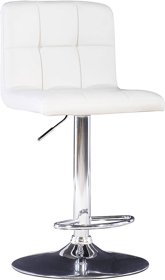 Cerics White Desk Stool - Thumbnail - Image 2