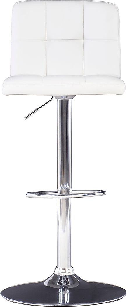 Cerics White Desk Stool - Thumbnail 2