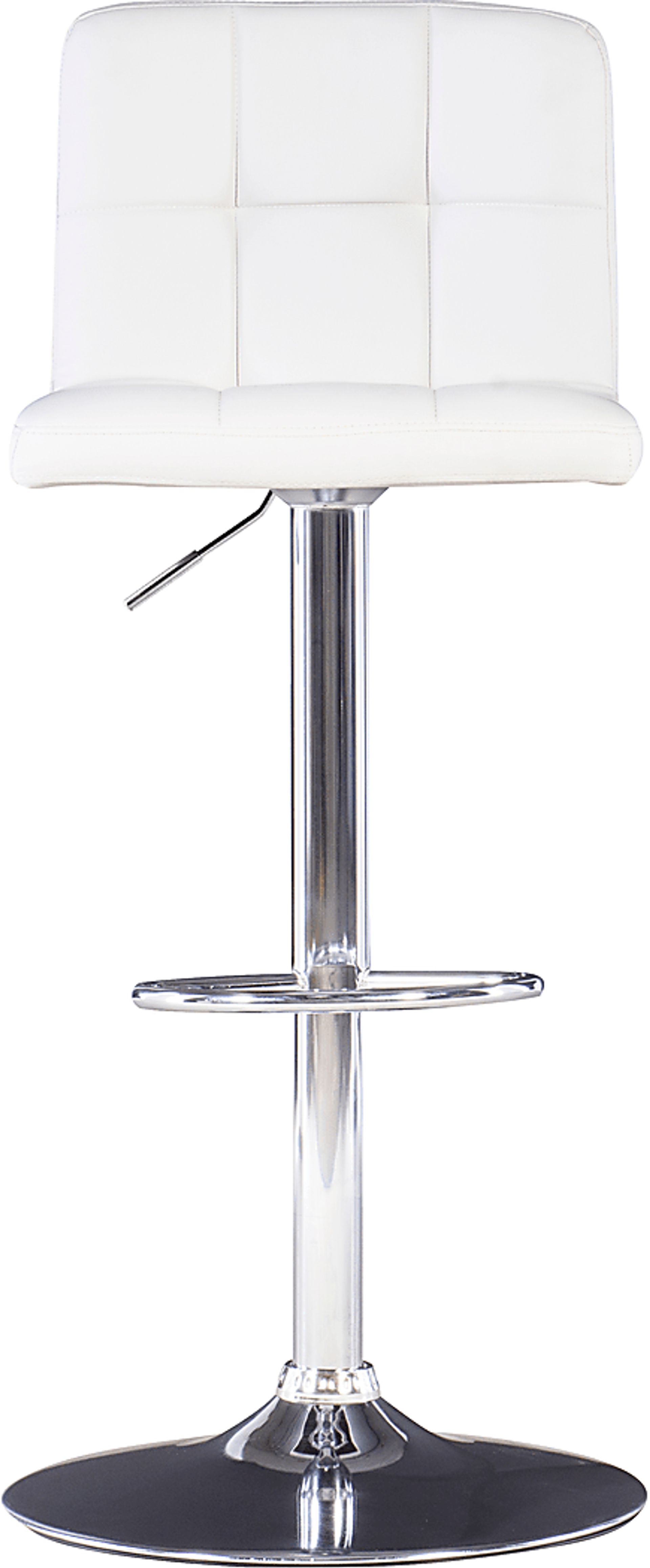 Cerics White Desk Stool - Image 3