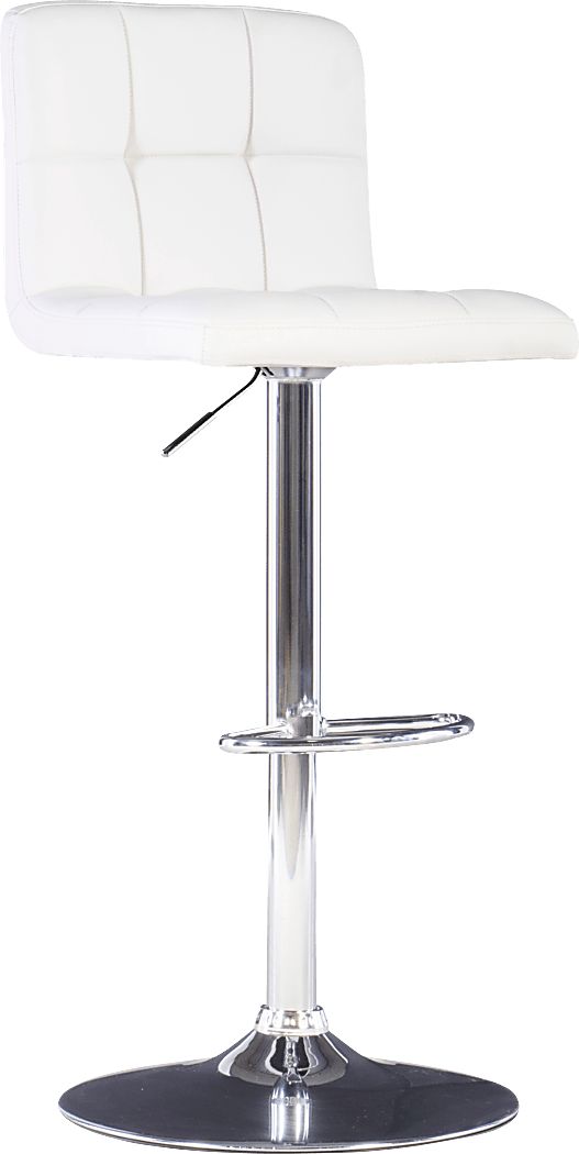 Cerics White Desk Stool - Thumbnail 3