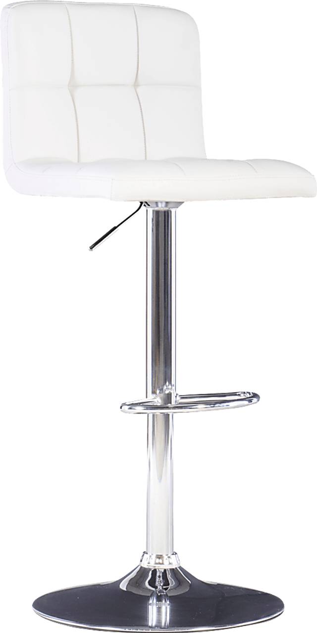 Cerics White Desk Stool - Thumbnail - Image 1