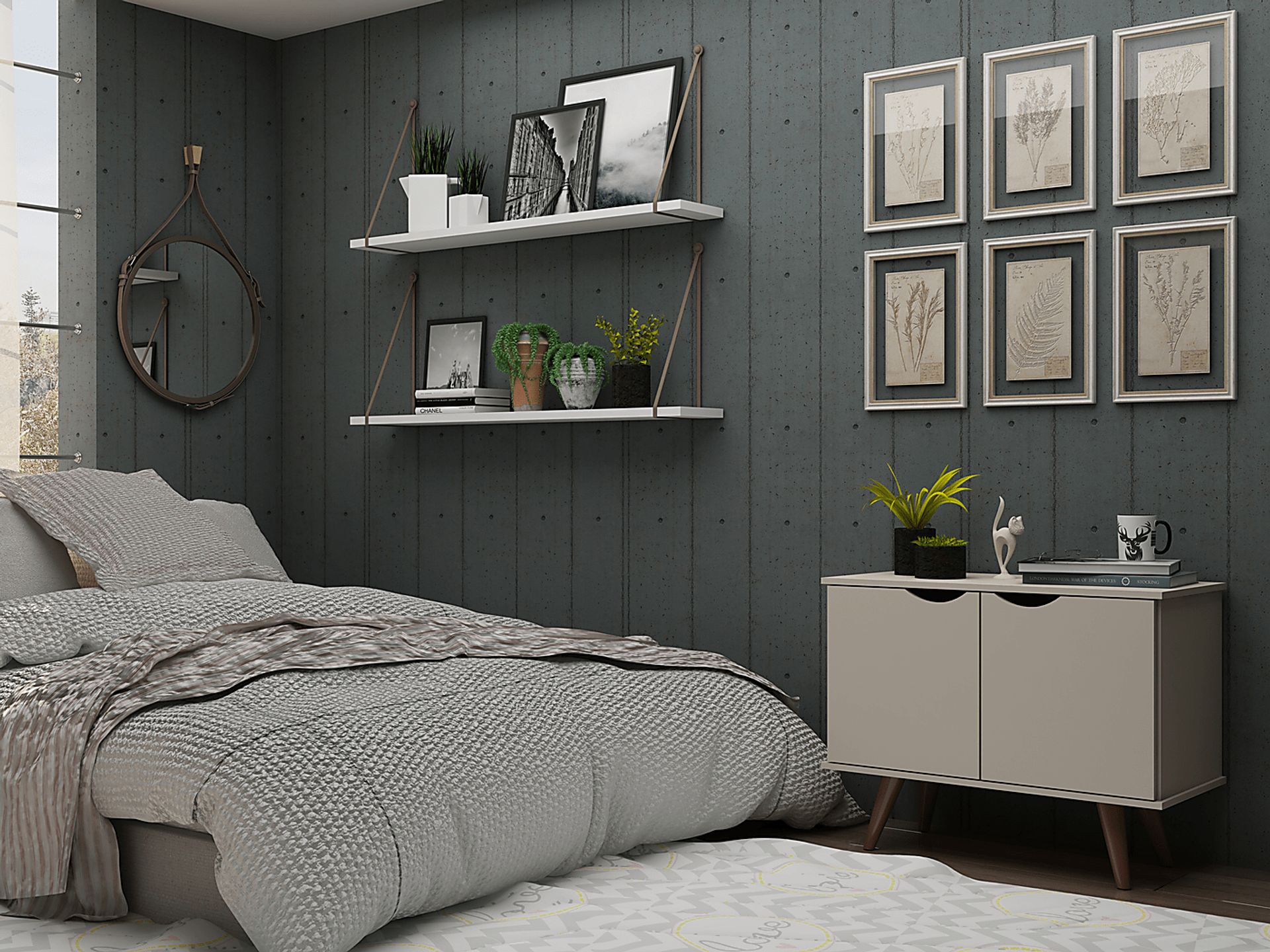 Cerone Beige Accent Cabinet - Image 8